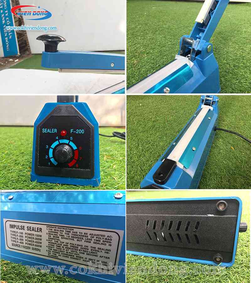 máy hàn miệng túi dập tay 